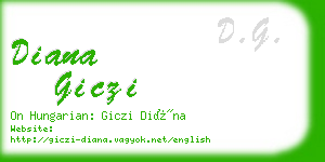 diana giczi business card